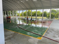 20220524223046.jpg - โรงเรียนประทายขอขอบคุณเทศบาลประทายที่ให้ความอนุเคราะห์รถฉีดน้ำทำความสะอาดโรงอาหาร  | https://prathai.ac.th